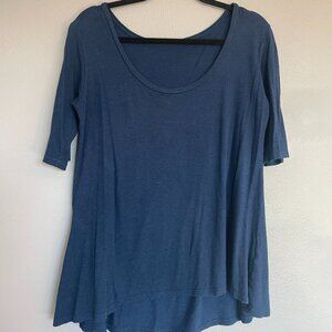 Organic Cotton Blue Canoe top size M